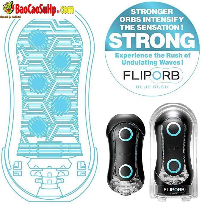 Cốc Thủ Dâm Tenga Nhật Bản Flip ORB Blue Rush Mạnh Mẽ Siêu Phê