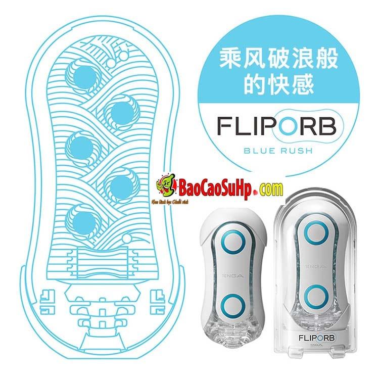 Cốc thủ dâm Nhật Tenga Flip ORB Blue Rush – Mạnh mẽ, chân thật