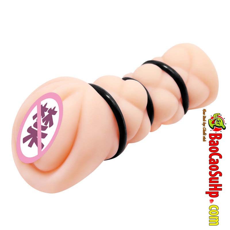 Âm đạo silicon nguyên khối Crazybull 3 vòng thít rung mạnh