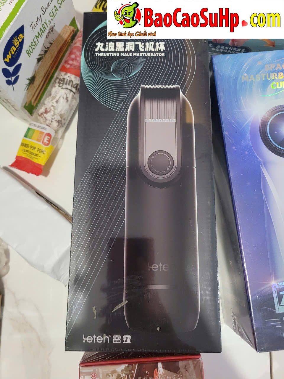 Cốc thủ dâm tự động Leten Thunder Black Hole Pro thụt mạnh siêu nhiệt