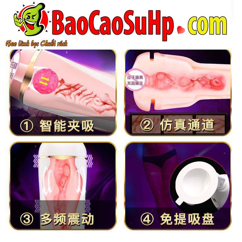 Cốc thủ dâm miệng đóng đất Meiyou rung nhiệt kích thích sướng