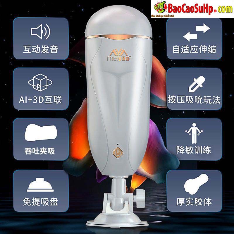 Cốc thủ dâm miệng đóng đất Meiyou rung nhiệt kích thích sướng