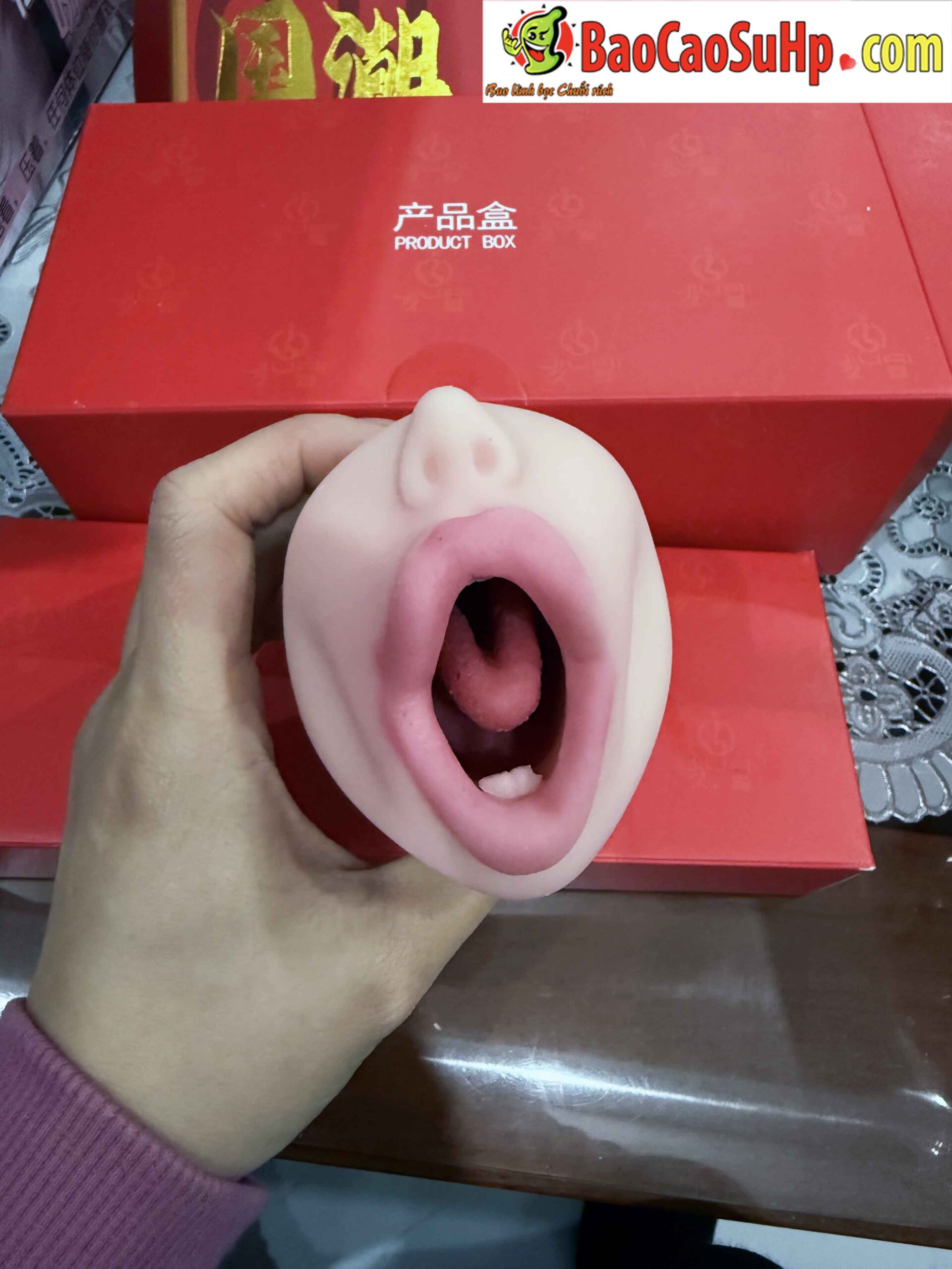 Miệng giả Jiuai Anime Misaki 345g lưỡi cong mồm to chuẩn