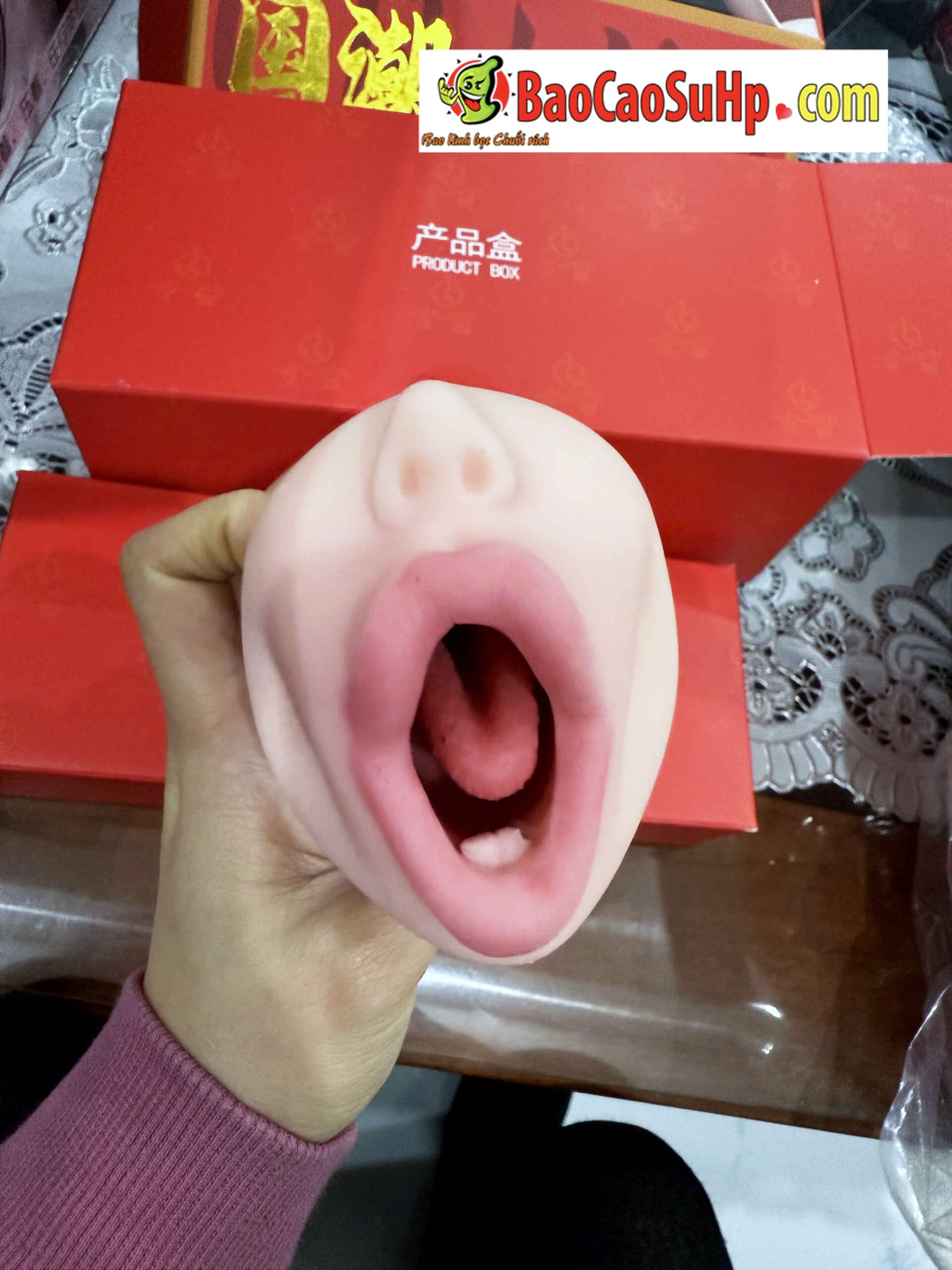 Miệng giả Jiuai Misaki nguyên khối lưỡi cong 345g anime Miệng giả Jiuai Misaki nguyên khối lưỡi cong 345g anime