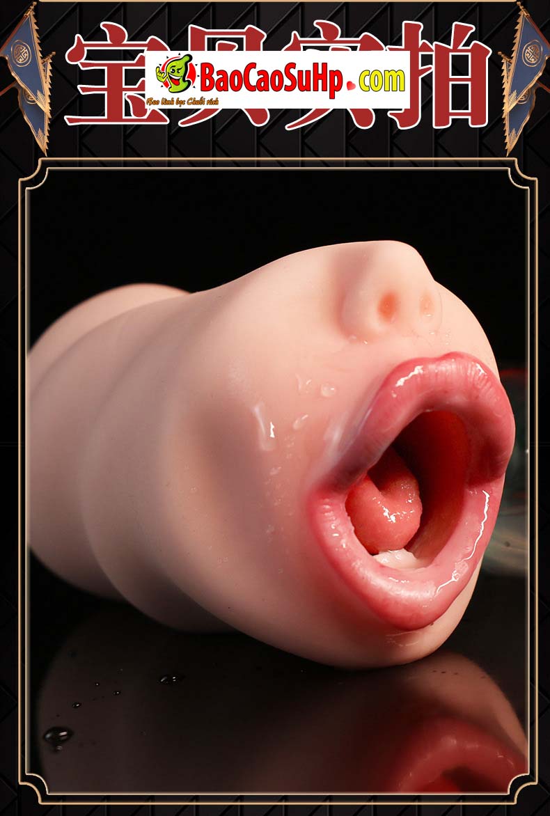 Miệng giả Jiuai Misaki nguyên khối lưỡi cong 345g anime