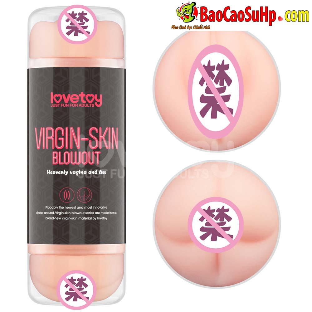 Cốc Thủ Dâm 2 Đầu Virgin Skin Mềm Mại Chính Hãng USA