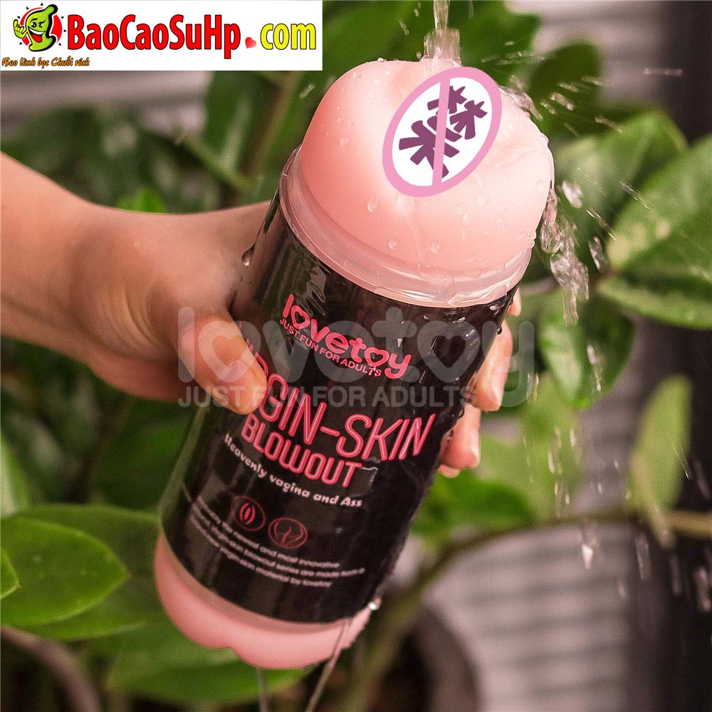 coc thu dam Lovetoy Virgin skin Blowout USA 6 - Cốc thủ dâm 2 đầu âm đạo và mông Lovetoy Virgin-skin Blowout USA
