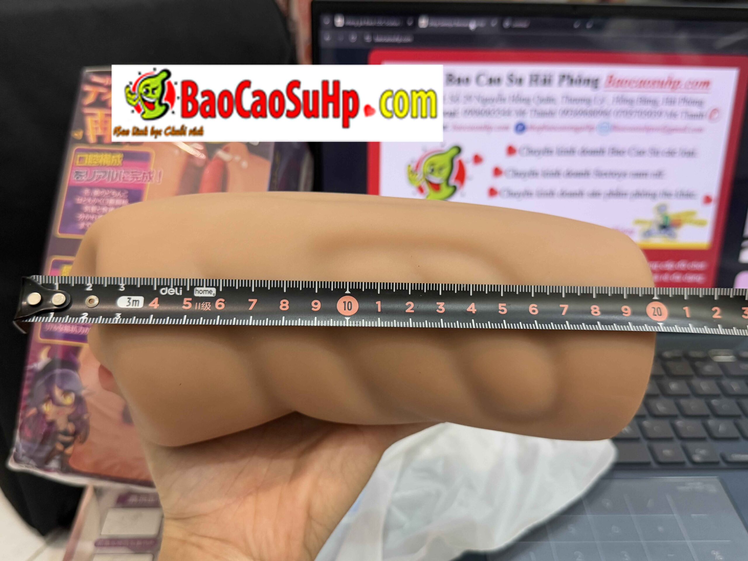 Anh chup mieng gia Black COC Scubus Liti 4 scaled - Miệng giả Black COC Scubus Liti nguyên khối cầm tay có vòng xiết 790g