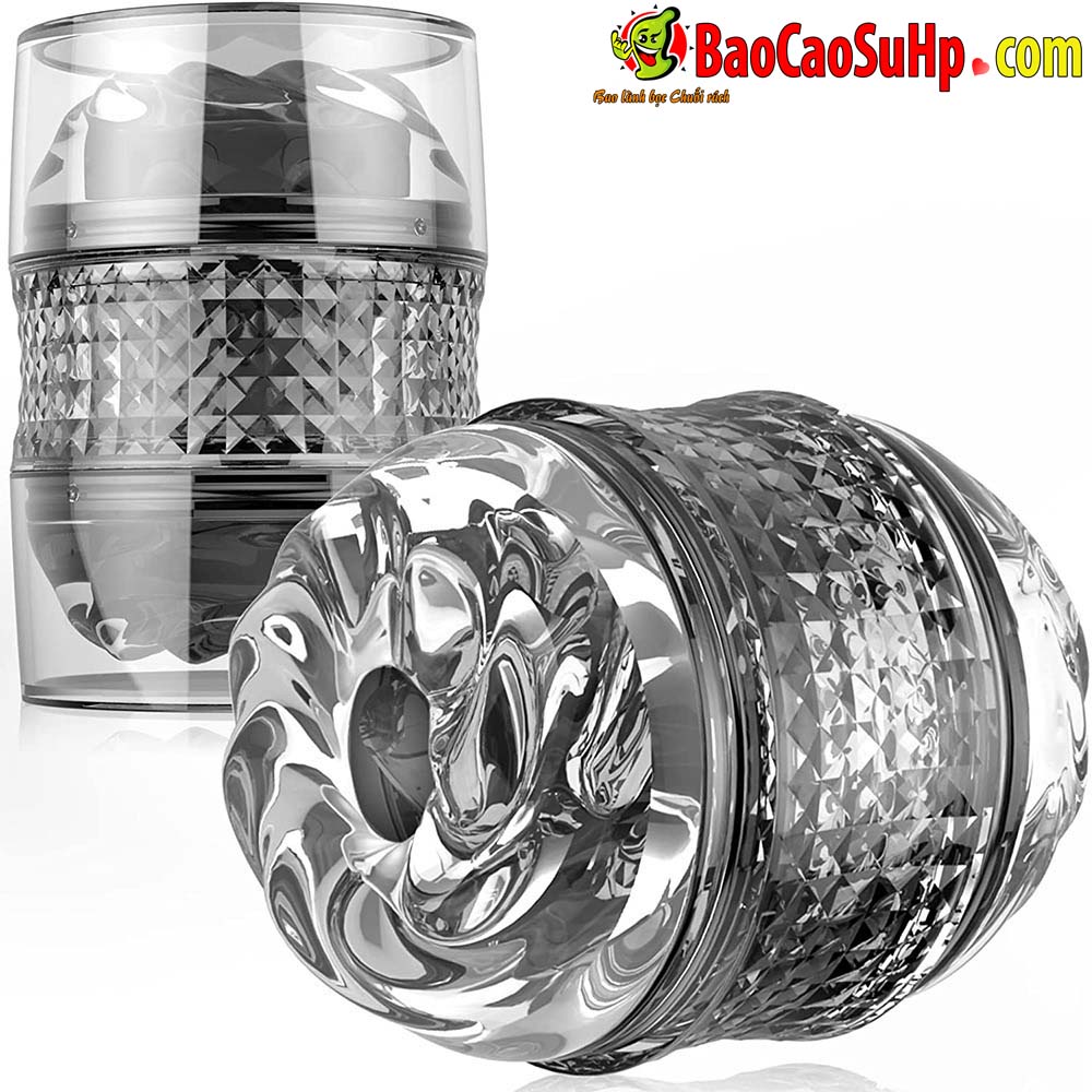 Cốc thủ dâm trong suốt 2 đầu Air Short Tuning nhỏ gọn giá tốt