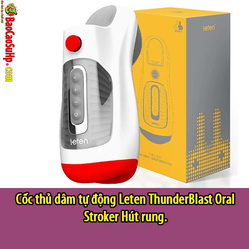 Cốc Thủ Dâm Leten ThunderBlast Rung Hút Âm Thanh 4D 