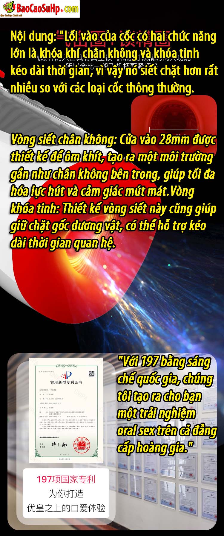 Coc thu dam tu dong Leten ThunderBlast Oral Stroker Hut rung 8 - Cốc Thủ Dâm Tự Động Leten ThunderBlast Oral Stroker | Hút - Rung - Âm Thanh Yui Hatano