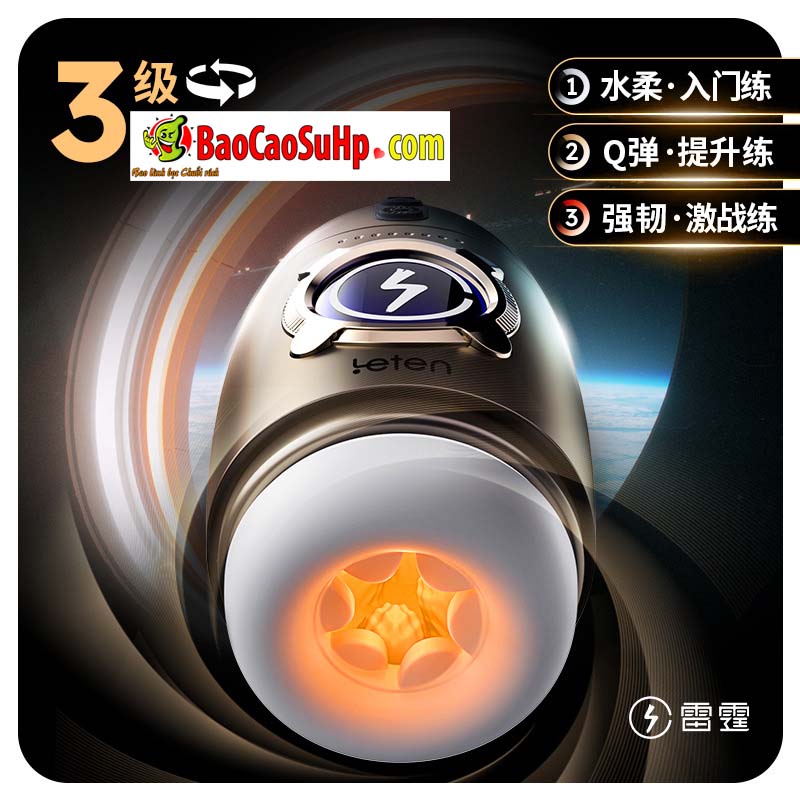 coc thu dam nho gon xoay Mizzzee Thunder Space Cabin 3 - Cốc thủ dâm Nhỏ gọn xoay Leten Thunder Space Cabin
