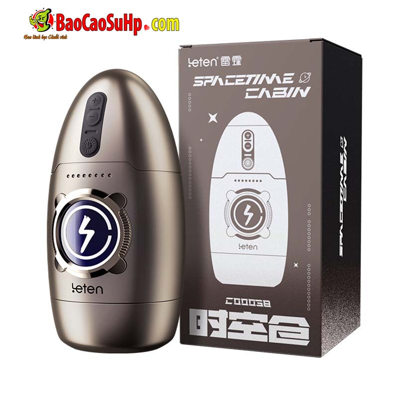 Cốc thủ dâm Leten Thunder Space Cabin nhỏ gọn rung xoay chân thật