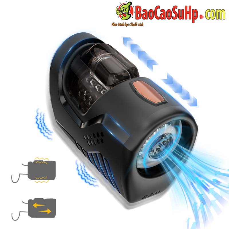 Cốc Thủ Dâm Black QiaRan Tự Động Thụt Hút Rung Mạnh