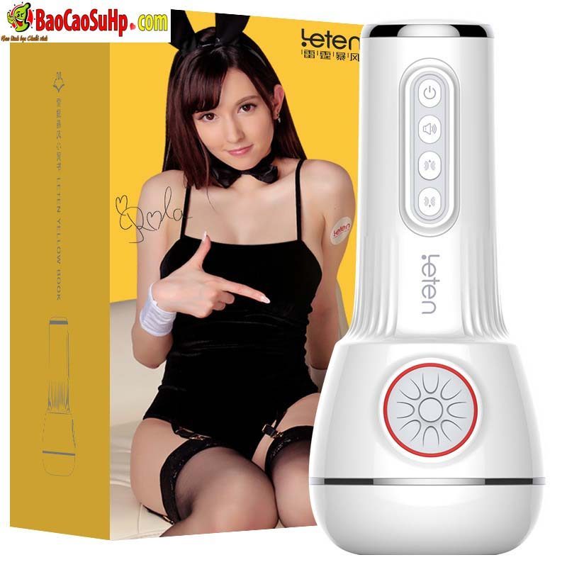 Cốc thủ dâm Leten V4 co bóp tự động cao cấp Nhật Bản nhỏ gọn