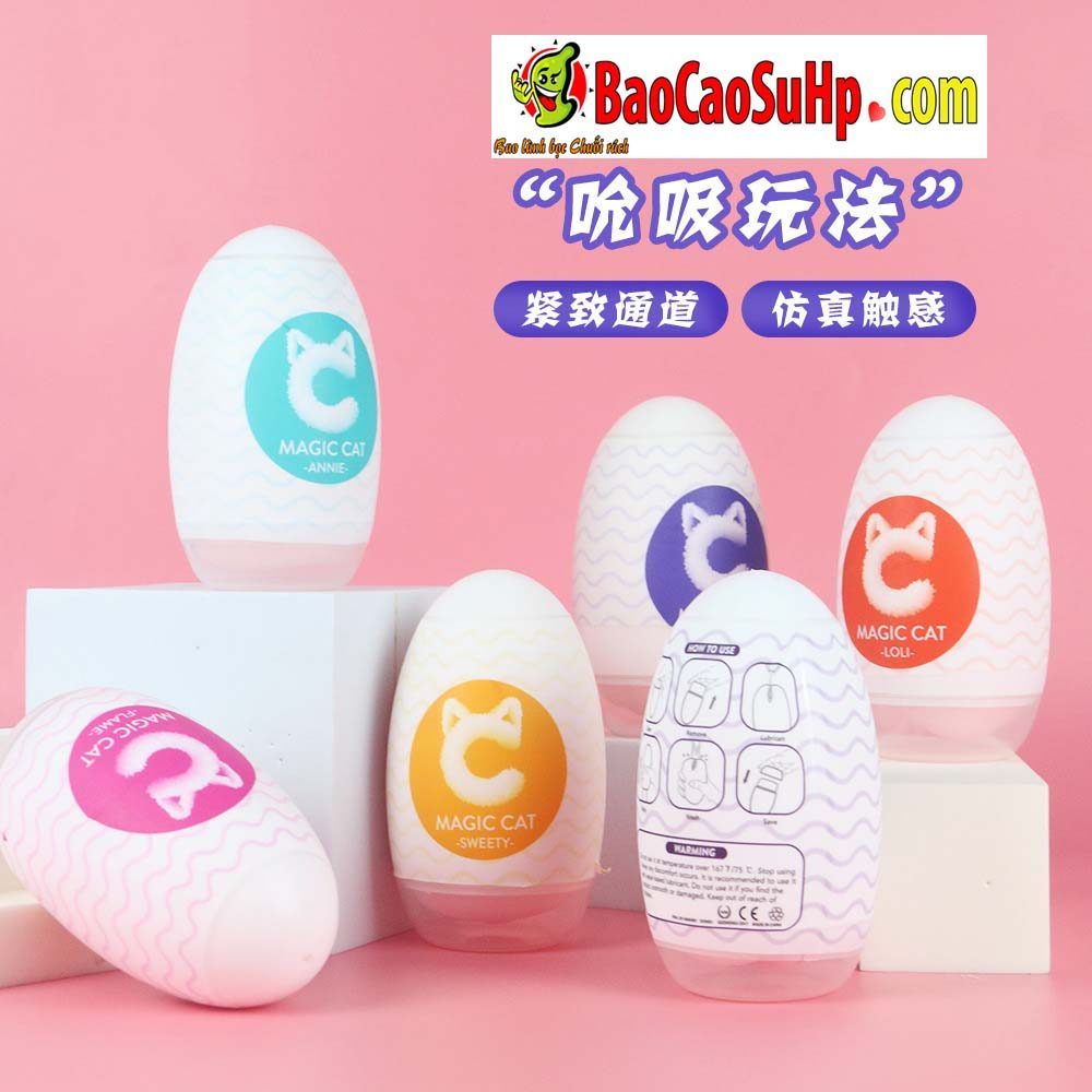 Bộ trứng thủ dâm Magic Cat 6 kiểu độc đáo, nhỏ gọn tiện lợi