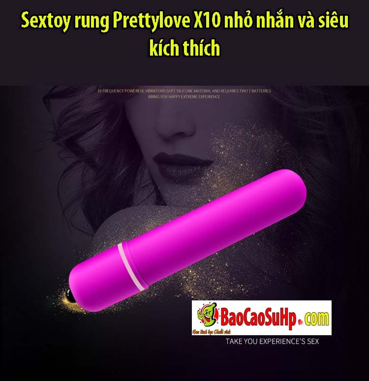 Sextoy Prettylove X10 nhỏ gọn rung mạnh siêu kích thích