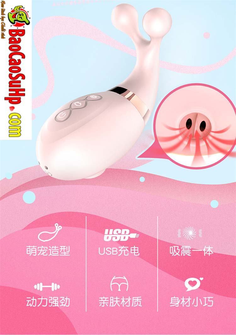 Trứng rung Shuangmi 3 in 1 đa chức năng hút liếm massage sướng