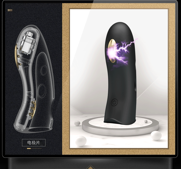 Sextoy ngón tay rung Baile Gold 18k Electric Marico cao cấp an toàn sức khỏe
