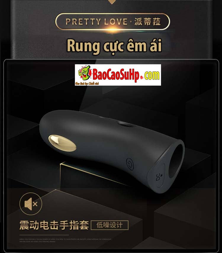 Sextoy ngón tay rung Baile Gold 18k Electric Marico cao cấp an toàn sức khỏe