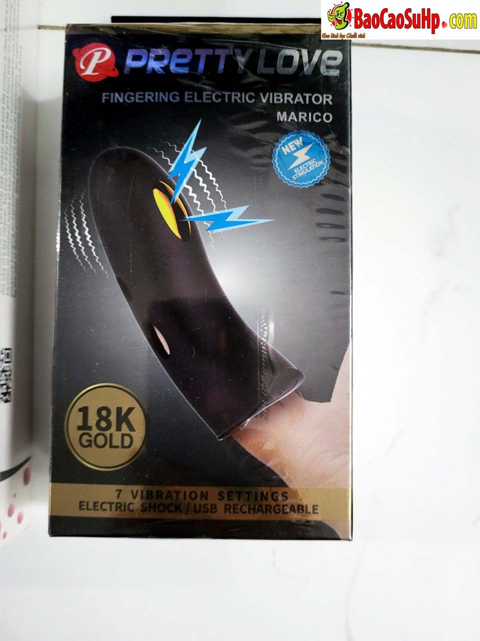 Sextoy ngón tay rung Baile Gold 18k Electric Marico cao cấp an toàn sức khỏe