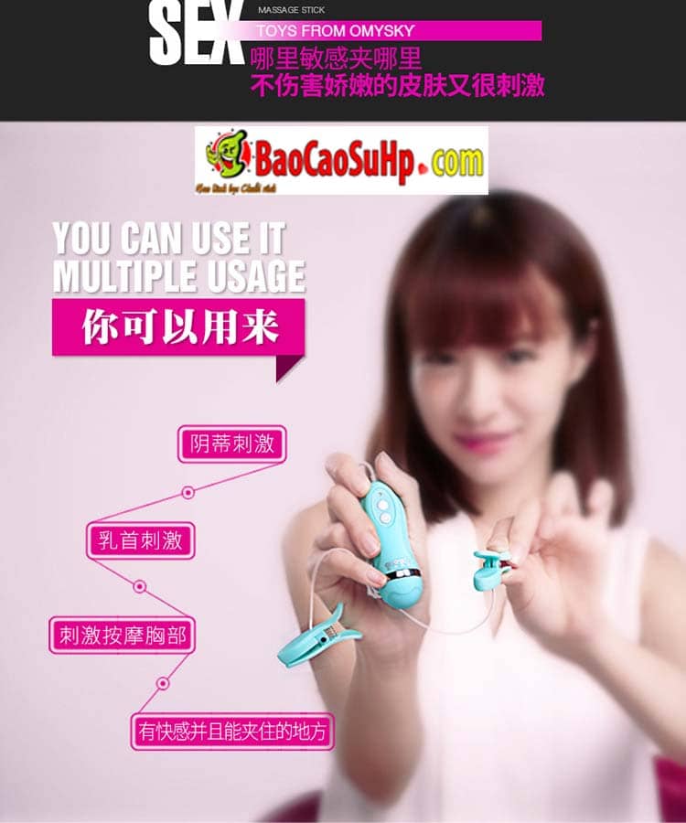 Sextoy kẹp ti rung Playgirl Omysky siêu kích thích phái mạnh