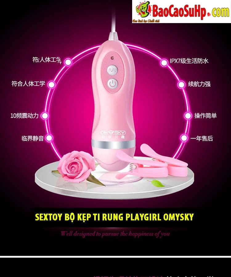 Sextoy kẹp ti rung Playgirl Omysky siêu kích thích phái mạnh