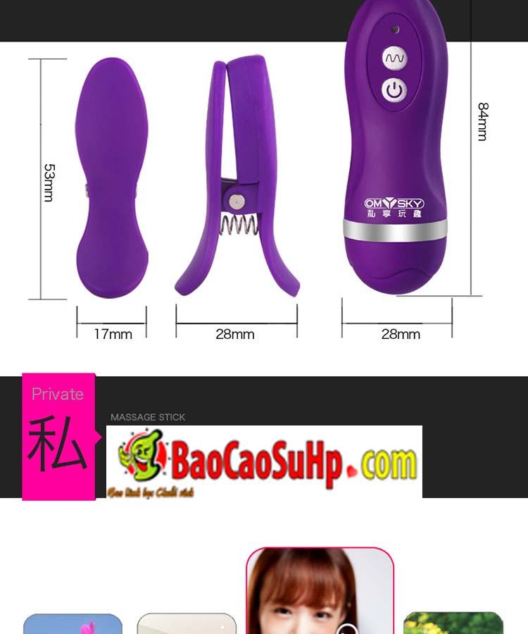 Sextoy kẹp ti rung Playgirl Omysky siêu kích thích phái mạnh