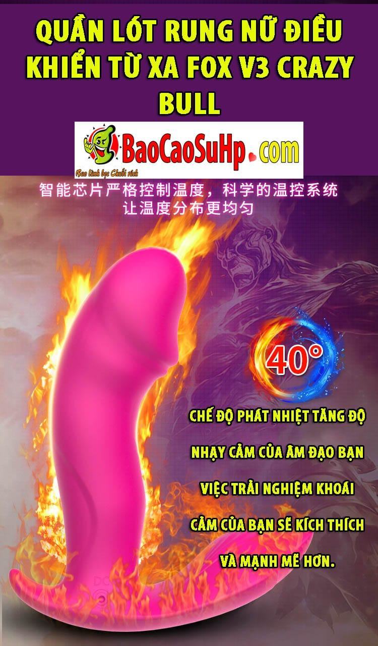 Quần lót rung Fox V3 điều khiển xa đỉnh cao siêu kích thích