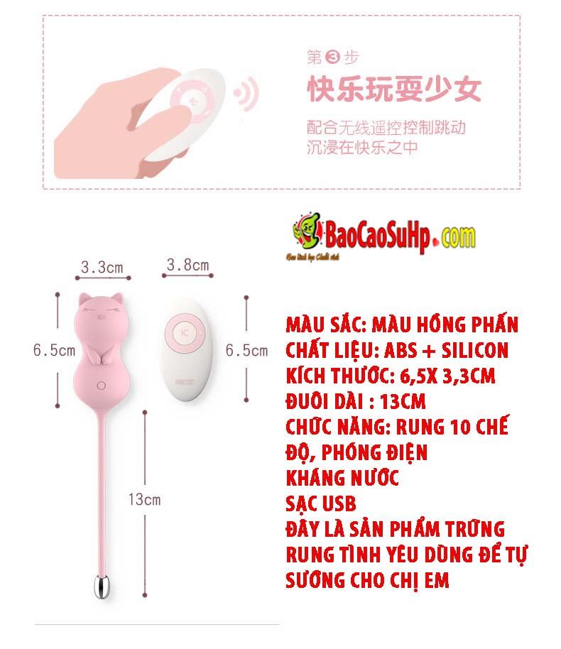 Sextoy trứng rung kisstoy cat lighting siêu dễ thương kích thích mạnh