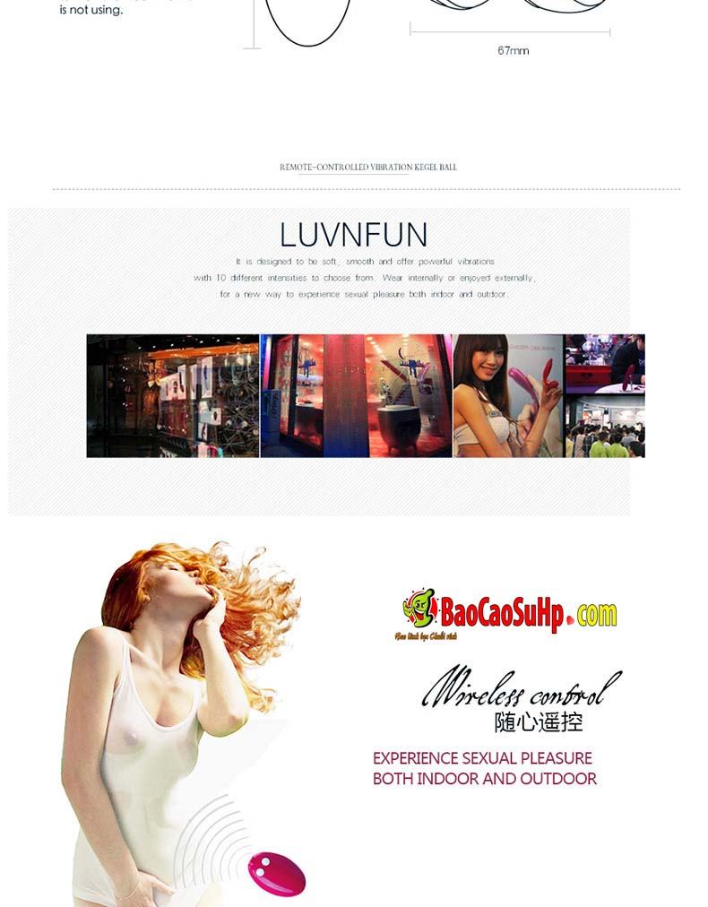 Trứng rung Luv Fun Anh quốc siêu mềm nhỏ gọn kích thích cực mãnh liệt