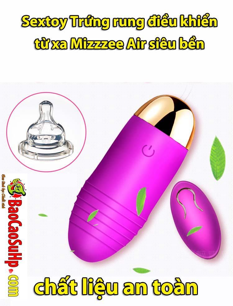 Sextoy trứng rung điều khiển từ xa Mizzzee Air bền đẹp