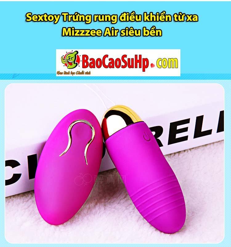 Sextoy trứng rung điều khiển từ xa Mizzzee Air bền đẹp