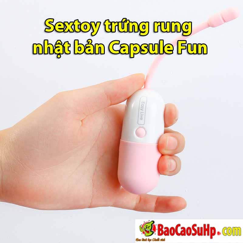 Trứng rung Nhật bản Capsule Fun độc đáo kích thích mạnh mẽ mua ngay