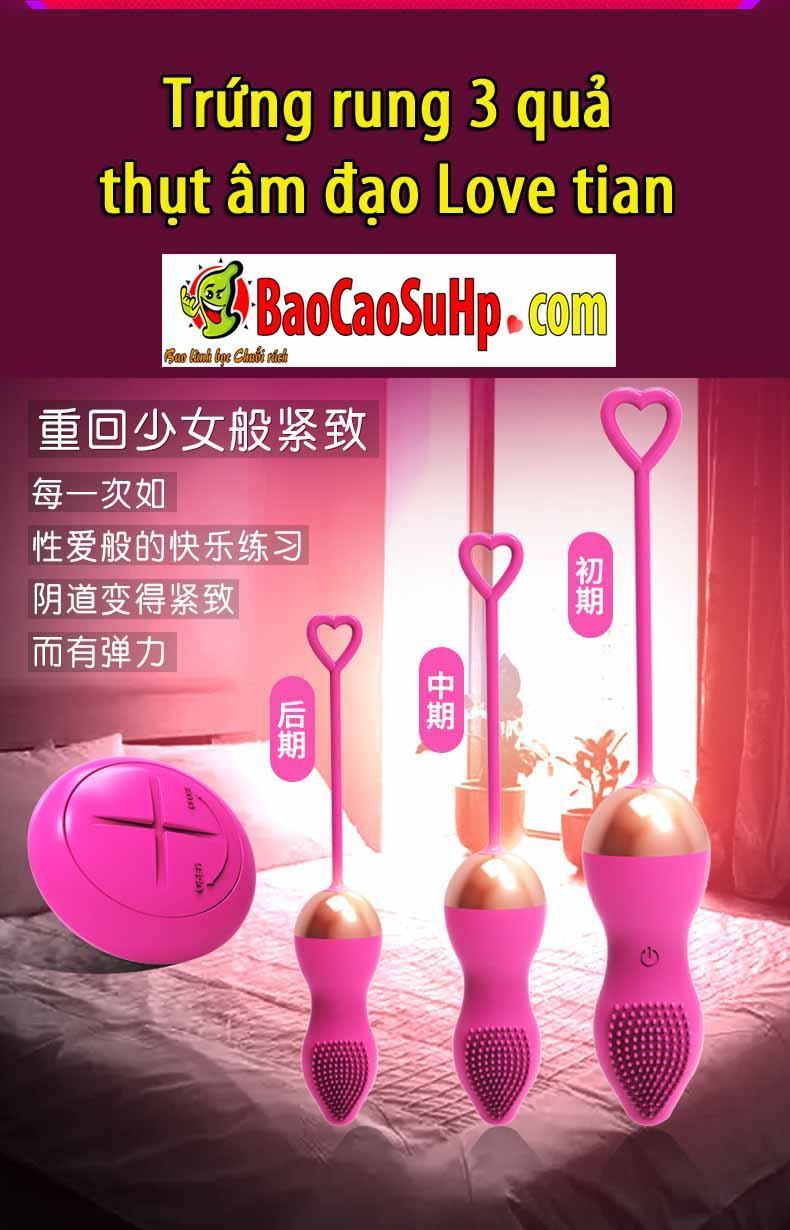 Trứng Rung 3 Quả Love Tian Kích Thích Tình Yêu Mãnh Liệt