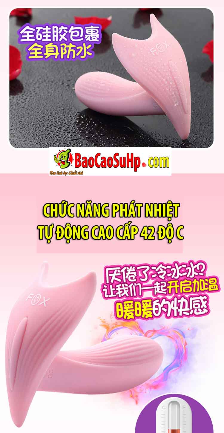 Sextoy quần lót Fox điều khiển phát nhiệt rung mạnh hấp dẫn