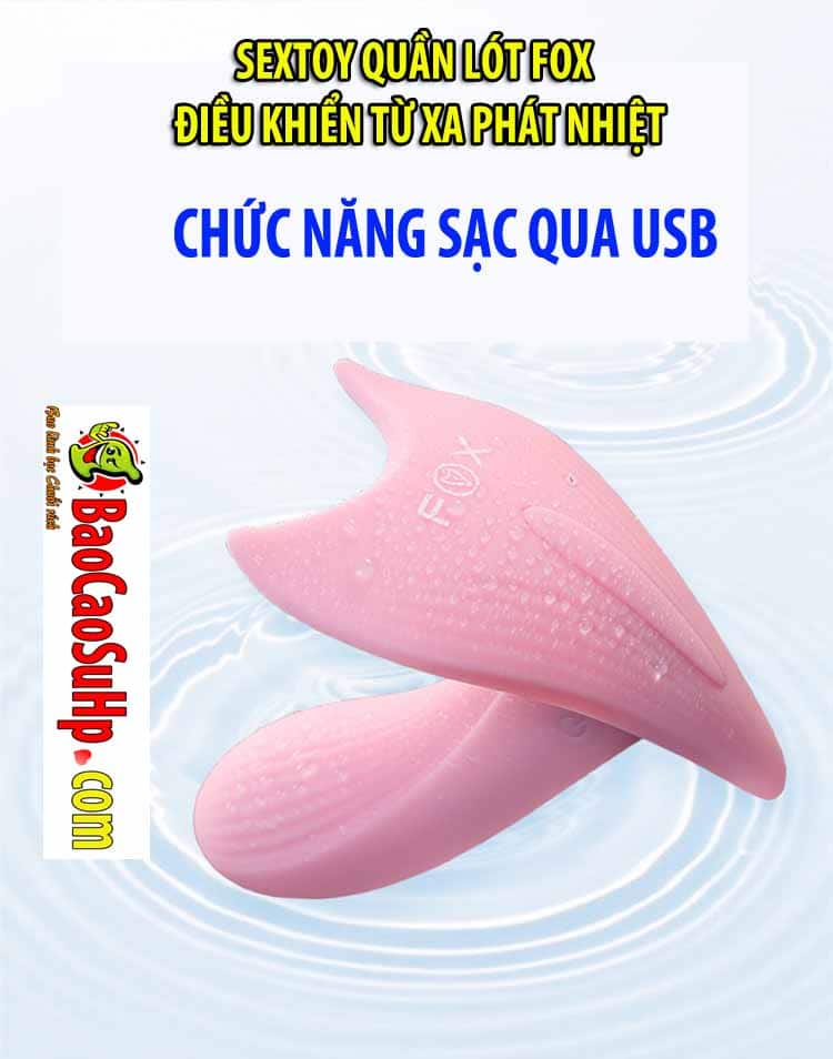 Sextoy quần lót Fox điều khiển phát nhiệt rung mạnh hấp dẫn