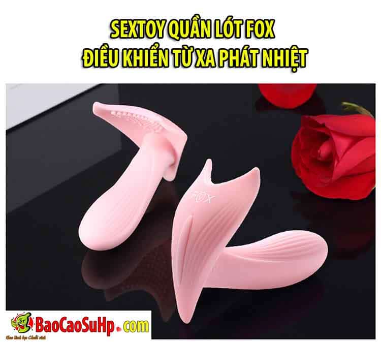 Sextoy quần lót Fox điều khiển phát nhiệt rung mạnh hấp dẫn