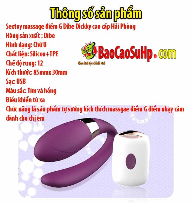 Máy massage điểm G Dibe Dickky Sextoy cao cấp tăng khoái cảm