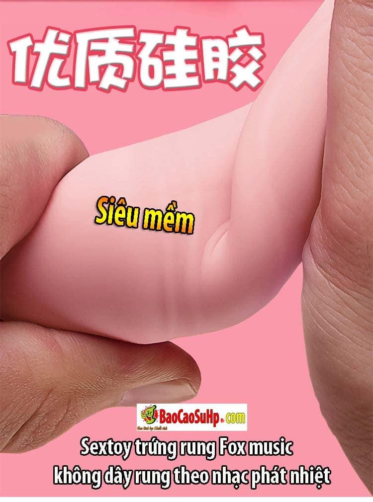 Sextoy Trứng Rung Fox Music Không Dây Phát Nhiệt Kích Thích