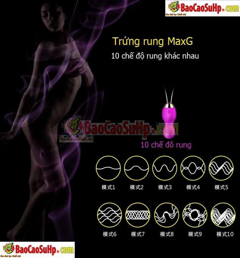 Trứng rung không dây MaxG cao cấp kích thích mạnh mẽ, an toàn