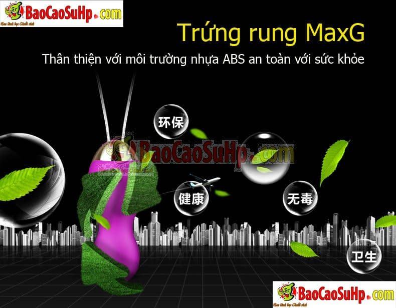 Trứng rung không dây MaxG cao cấp kích thích mạnh mẽ, an toàn