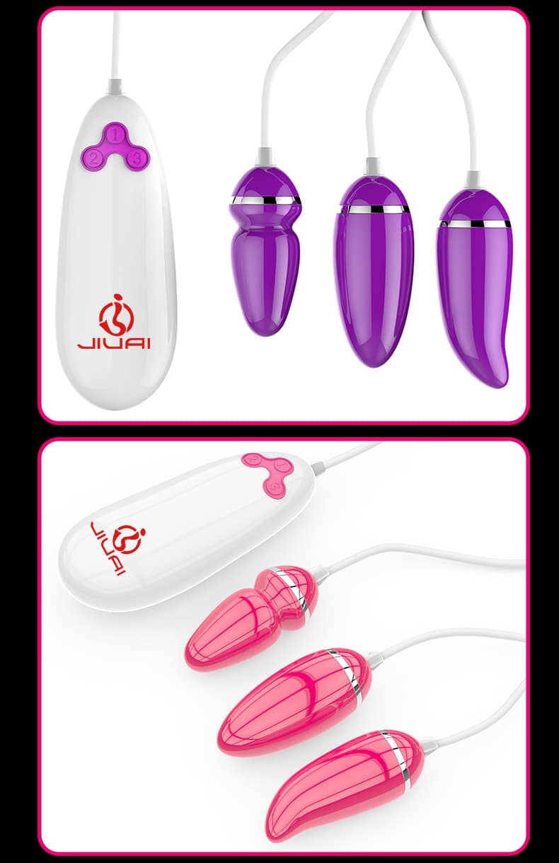 Trứng rung Jiuai 3 quả siêu nhỏ gọn 10 chế độ mê hoặc Trứng rung Jiuai 3 quả siêu nhỏ gọn 10 chế độ mê hoặc