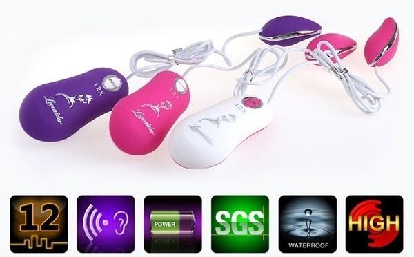 Trứng Rung Loveaider 12X Silicon 12 Chế Độ Rung Mạnh Hấp Dẫn