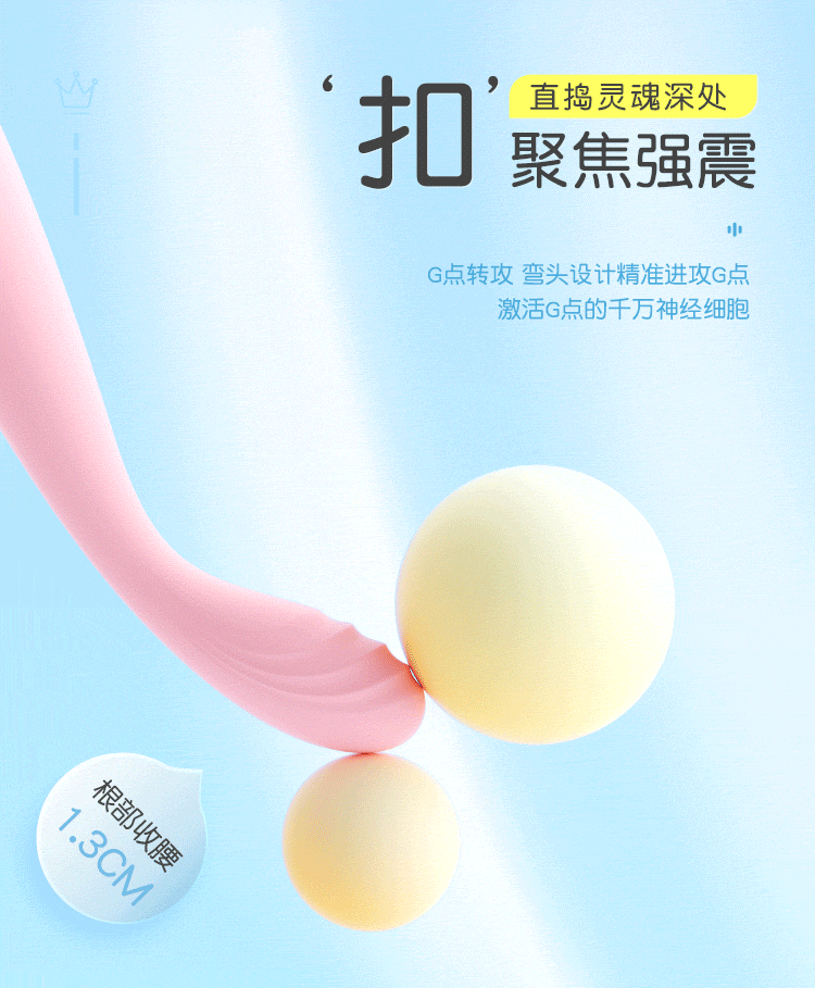 Little Crown Point Tide Pen que kích thích điểm G luồn sâu sướng