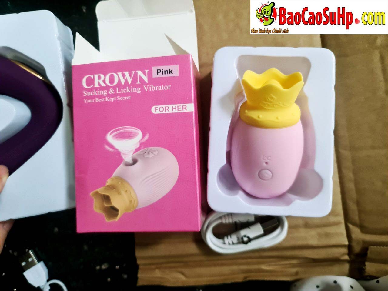 Trứng rung Crown Potato nhỏ gọn hút liếm kích thích mạnh