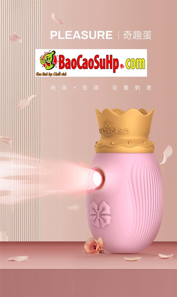 Trứng rung Crown Potato nhỏ gọn hút liếm kích thích mạnh