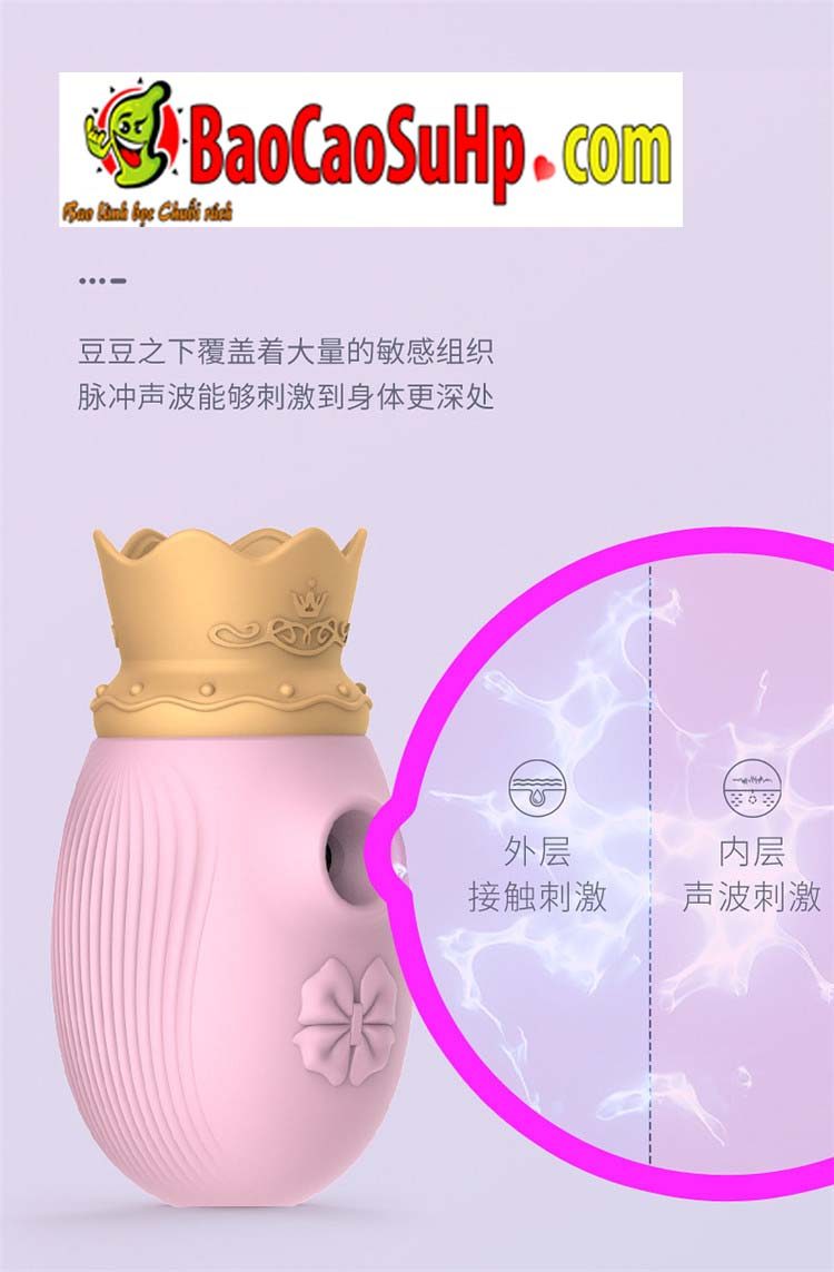 Trứng rung Crown Potato nhỏ gọn hút liếm kích thích mạnh