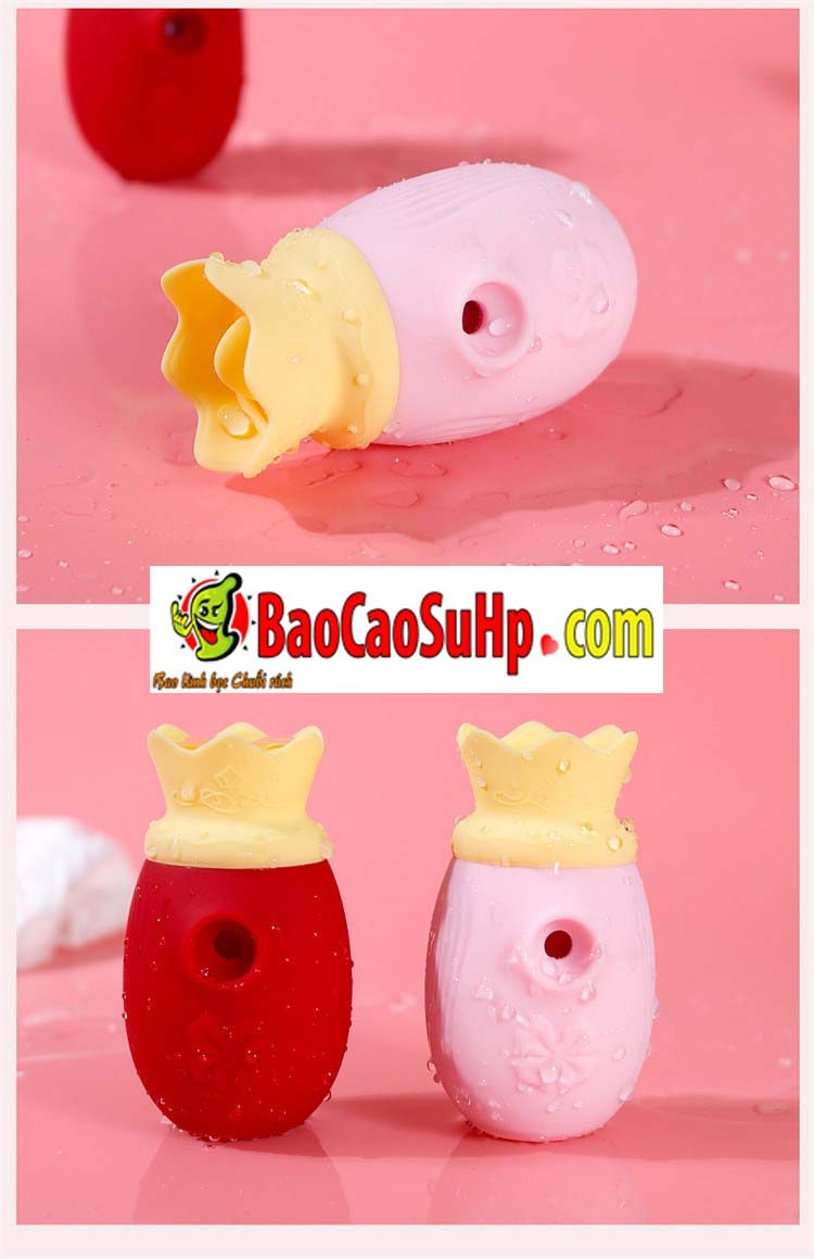 Trứng rung Crown Potato nhỏ gọn hút liếm kích thích mạnh