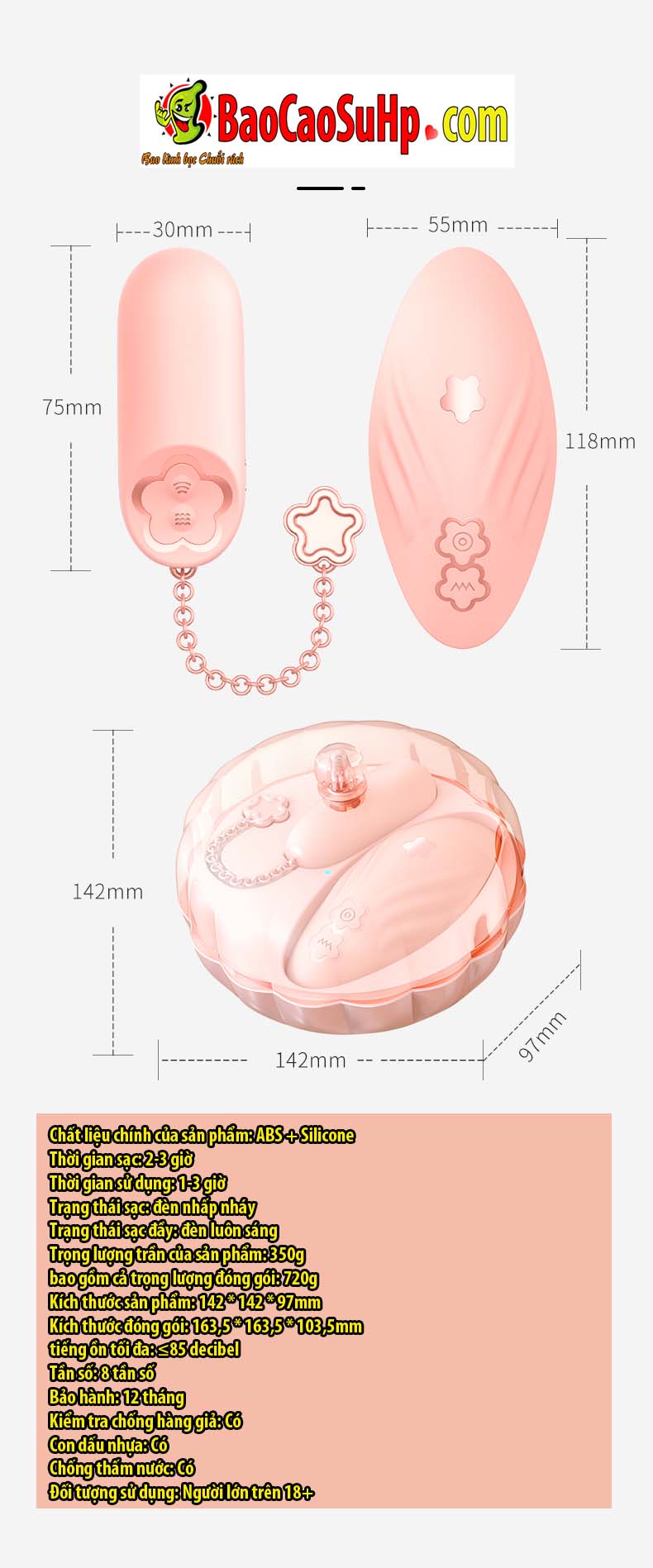 Hộp Quà Trứng Rung Tình Yêu Điều Khiển Xa Kích Thích Sweet Kiss